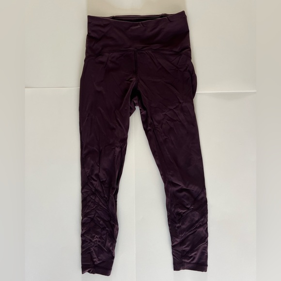 Lululemon Motionful 7/8 Tight Black Cherry Women’s Leggings Size 6 - Picture 5 of 10